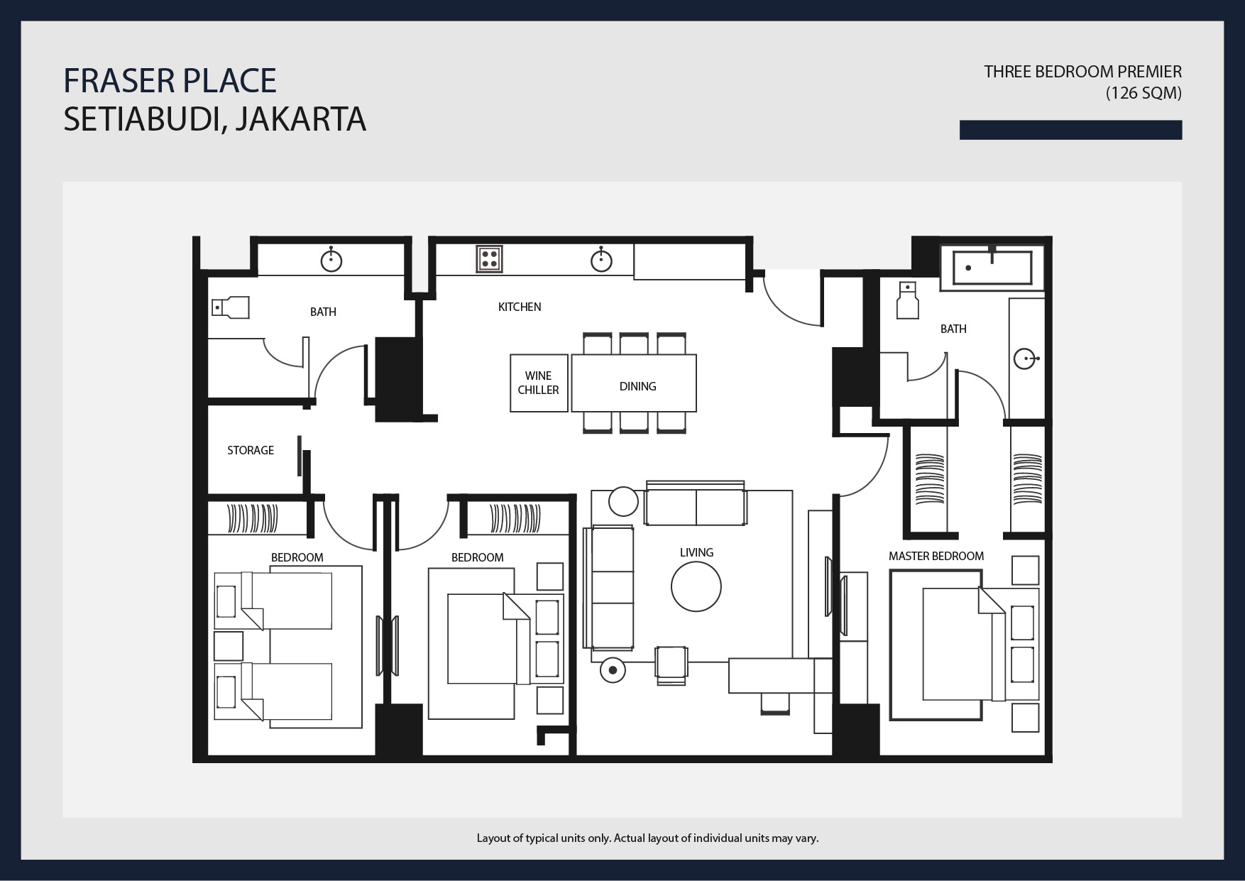 Three Bedroom Luxury Apartment in Setiabudi Fraser Place Setiabudi